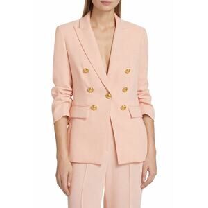 Veronica Beard Tomi Ballet Pink Dickey Double Breasted Jacket Blazer Size 4